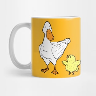 The One With A Chick And A Duck Mug